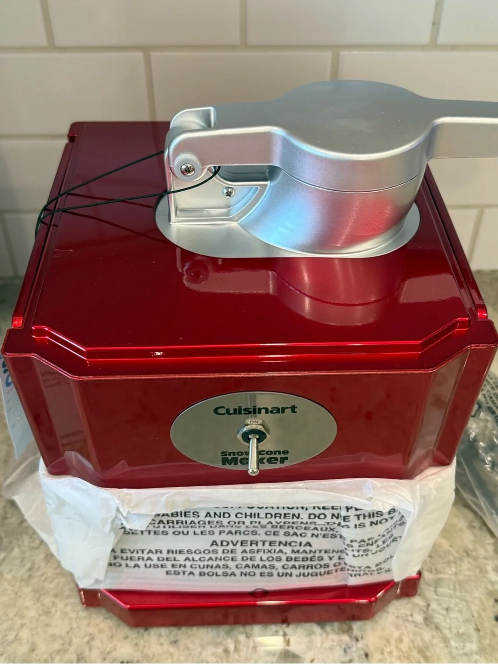 Cuisinart Red Snow Cone Maker - Electric Shaved Ice Machine